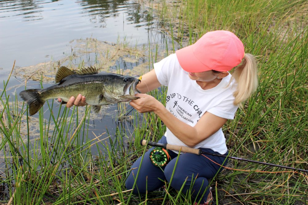Fly fishing for bass sales